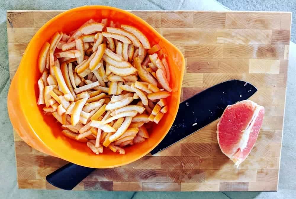 grapefruit peels