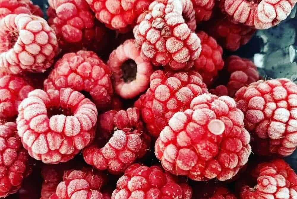 frozen raspberries